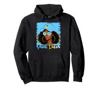 Lucian Girl Saint Lucia Flag Proud St Lucian Women Pullover Hoodie