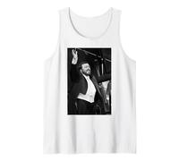 Luciano Pavarotti Italian Opera Singer by Michael Grecco Tank Top