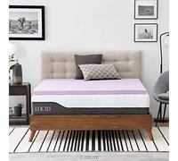 LUCID 2 Inch Lavender Infused Memory Foam Mattress Topper-Ventilated Design-Full Size