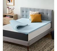 LUCID 2-Inch Ventilated Gel Infused Memory Foam Mattress Topper - Twin