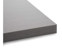 LUCID 3 Inch Bamboo Charcoal Memory Foam Mattress Topper - Mattress Topper 120 x 190 cm, Grey