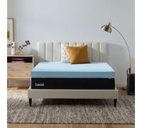 Lucid 4" Gel Memory Foam Mattress Topper, Twin XL