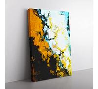 Lucid Dreams Abstract Canvas Wall Art Print Ready to Hang, Framed Picture for Living Room Bedroom Home Office Décor, 60x40 cm (24x16 Inch)