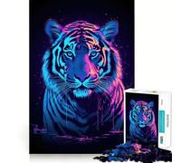 Lucid Dreams Tiger 1000 Pieces Jigsaw Puzzles for Teenagers Strong Memory DIY Fun Joyful Challenge Xmas Idea (38x26cm)