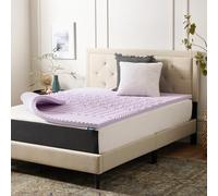 LUCID Mattress Topper, Foam, Lavender, King