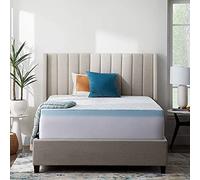 LUCID Memory Foam Soft and Breathable-Machine Washable Mattress Topper Cover, Queen, White