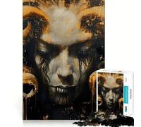 Lucid Nightmare Adult Jigsaw Puzzles 1000 Pieces Logic Skill Accurate Edge Family Bond Nice Decor (38x52cm)