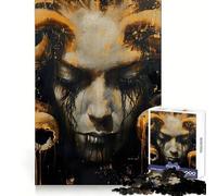 Lucid Nightmare Adult Jigsaw Puzzles 1000 Pieces Logic Skill Accurate Edge Family Bond Nice Decor (38x52cm)
