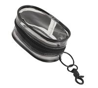 Lucid Pouch - Transparent Casing for Loose Change | Robust Vinyl with Silver Metal Ring & Visible Storage Compartment for Commuting Schooling Shopping and Organizing Miniature Trinkets