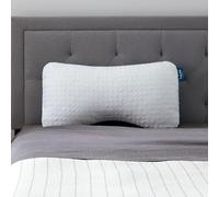 LUCID Side Sleeper Shredded Foam Pillow with Shoulder Cutout - Customizable Loft - Removable and Washable Zippered Cover - Rayon from Bamboo Cover