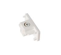 Lucide 1 Circuit Track End Cap Set of 2 In White Finish