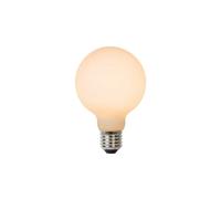 Lucide 8W Warm White Dimmable LED 80mm Screw Cap Opal Globe Bulb