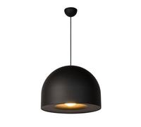 Lucide Akron Single Light Ceiling Pendant In Black Finish