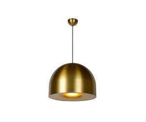 Lucide Akron Single Light Ceiling Pendant In Matt Gold Finish