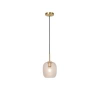 Lucide Alicent Glass Ceiling Pendant Light - Matt Gold