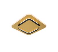 Lucide Andreas LED Square Flush Ceiling Light - Matt Gold