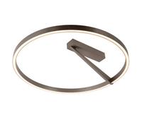 Lucide Applause 600 Led Flush Ceiling Light With Remote Control Grey
