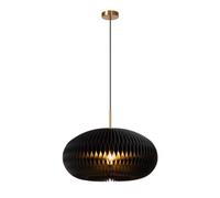 Lucide Armoni Pendant Light Diameter 52Cm 1Xe27 - Black