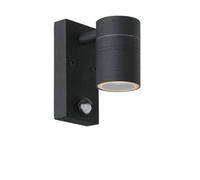 Lucide Arne LED Outdoor Wall Light with PIR Sensor - Black