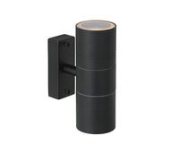 Lucide 'ARNE' Non Dimmable Adjustable Outdoor LED Up Down Wall Spotlight GU10 in Black Lucide Black