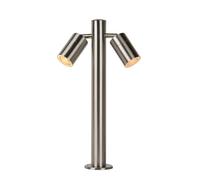 Lucide 'ARNE' Non Dimmable Rotatable Outdoor LED Bollard Pole Light 1xE27 in Grey Lucide Grey