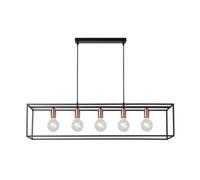 Lucide Arthur Modern Bar Pendant Light - 5Xe27 - Black - Special Offer
