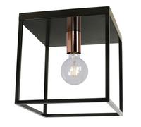 Lucide Arthur Modern Flush Ceiling Light - 1Xe27 - Black - Special Offer