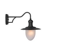 Lucide Aruba Single Light Outdoor Hanging Wall Lantern In Black Finish