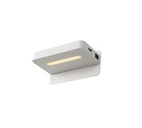 Lucide Atkin LED Wall Light with Shelf and USB Charging Port