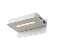 Lucide 'ATKIN' Modern Bedside LED Lamp Stylish Non Dimmable Wall Light in White Lucide White