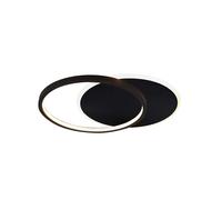 Lucide Axelle LED Flush Ceiling Light - Black