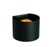 Lucide 'AXI' Non Dimmable Adjustable Up Down Bathroom LED Wall Spotlight in Black Lucide Black