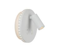 Lucide 'BENTJER' Modern Non Dimmable Tiltable Stylish Reading Wall Light in White Lucide White