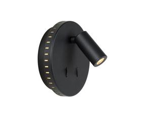 Lucide Bentjer Modern Reading Wall Light 14Cm - Led - 1X11W 3000K - Black