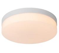 Lucide Biskit Modern Flush Ceiling Light Bathroom 28Cm - Led - 1X18W 2700K - Ip44 - White