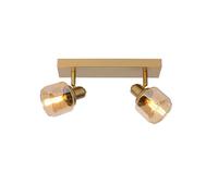 Lucide Bjorn 2 Light Spotlight Bar - Matt Gold