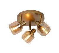 Lucide Bjorn 3 Light Spotlight Plate - Matt Gold