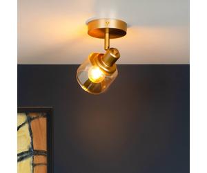Lucide Bjorn downlight, 1-bulb, gold/brass
