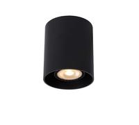 Lucide Bodi downlight, round, black, Ø 8 cm, 1-bulb, aluminium