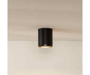 Lucide Bodi downlight, round, black, Ø 8 cm, 1-bulb, aluminium