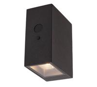 Lucide Bolton Wall Light Outdoor- Solar - Led Dim. 2850K/3150K Ip54 - Day/night Sensor - Black