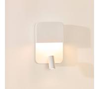 Lucide Boxer LED wall light with spot, white