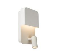 Lucide Boxer Modern Wall Light - Led - 1X10W 3000K - With Usb Charging Point - White
