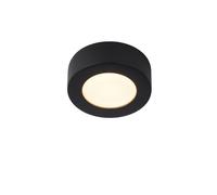Lucide 'BRICE' Dimmable Stylish Round Bathroom LED Flush Ceiling Light in Black Lucide Black