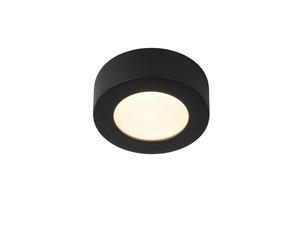Lucide 'BRICE' Dimmable Stylish Round Bathroom LED Flush Ceiling Light in Black Lucide Black
