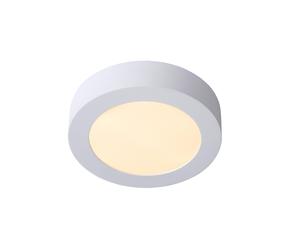 Lucide 'BRICE' Dimmable Stylish Round Bathroom LED Flush Ceiling Light in White Lucide White