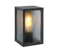 Lucide Cage Half Lantern Outdoor Wall Light - Anthracite