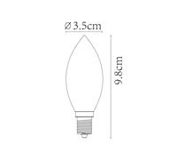 Lucide Candle LED bulb E14 3W 2,200K dimmable