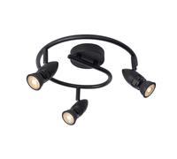Lucide Caro 3 Light Spotlight Plate - Black