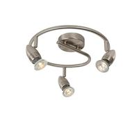 Lucide Caro-Led Modern Ceiling Spotlight 31Cm - Led - Gu10 - 3X5W 2700K - Satin Chrome